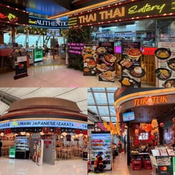 ร้านอาหารในสนามบินสุวรรณภูมิ (อาหารไทยและอาหารญี่ปุ่น)